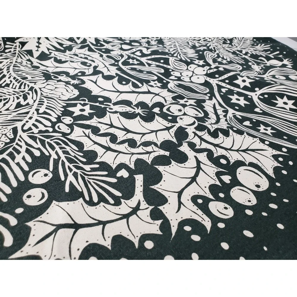 FERM LIVING Winter Forest Tree Blanket Skirt Boho Minimalist Scandinavian Nordic